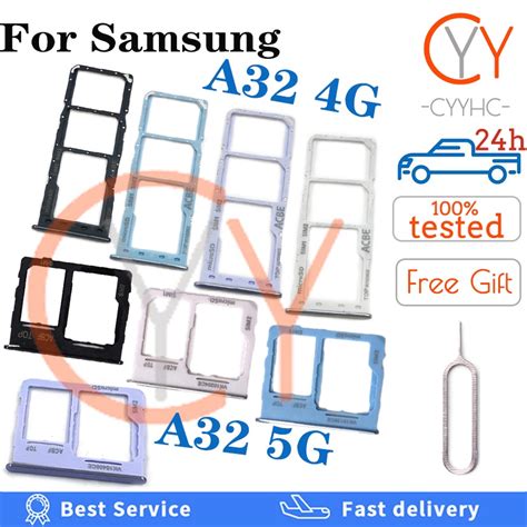 Sim Tray Card Holder For Samsung Galaxy A32 4G 5G / A325 .